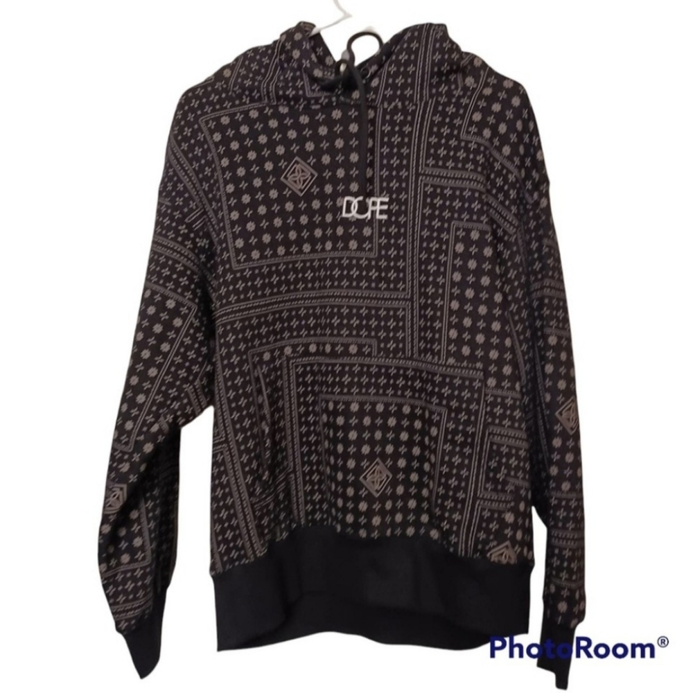 Dope black and white hoodie